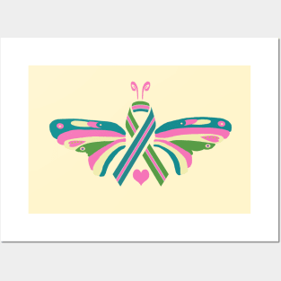 Metastatic Breast Cancer Butterfly Posters and Art